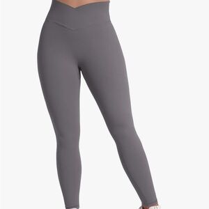 Gray High-Waisted Butt Lifting Women's Leggings